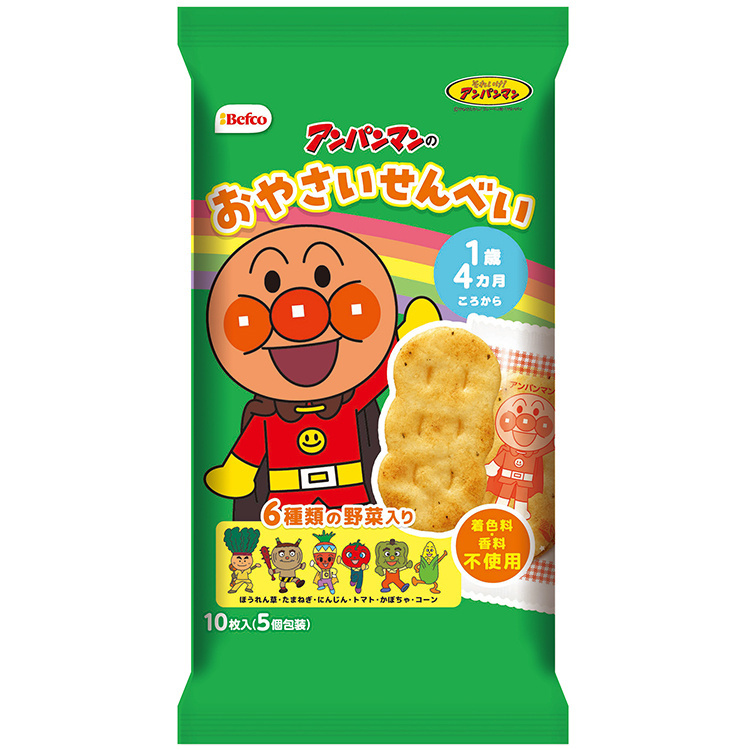 アンパンマン　10枚セット 10枚アンパンマンのおやさいせんべい｜グッズ・サービス｜アンパンマン
